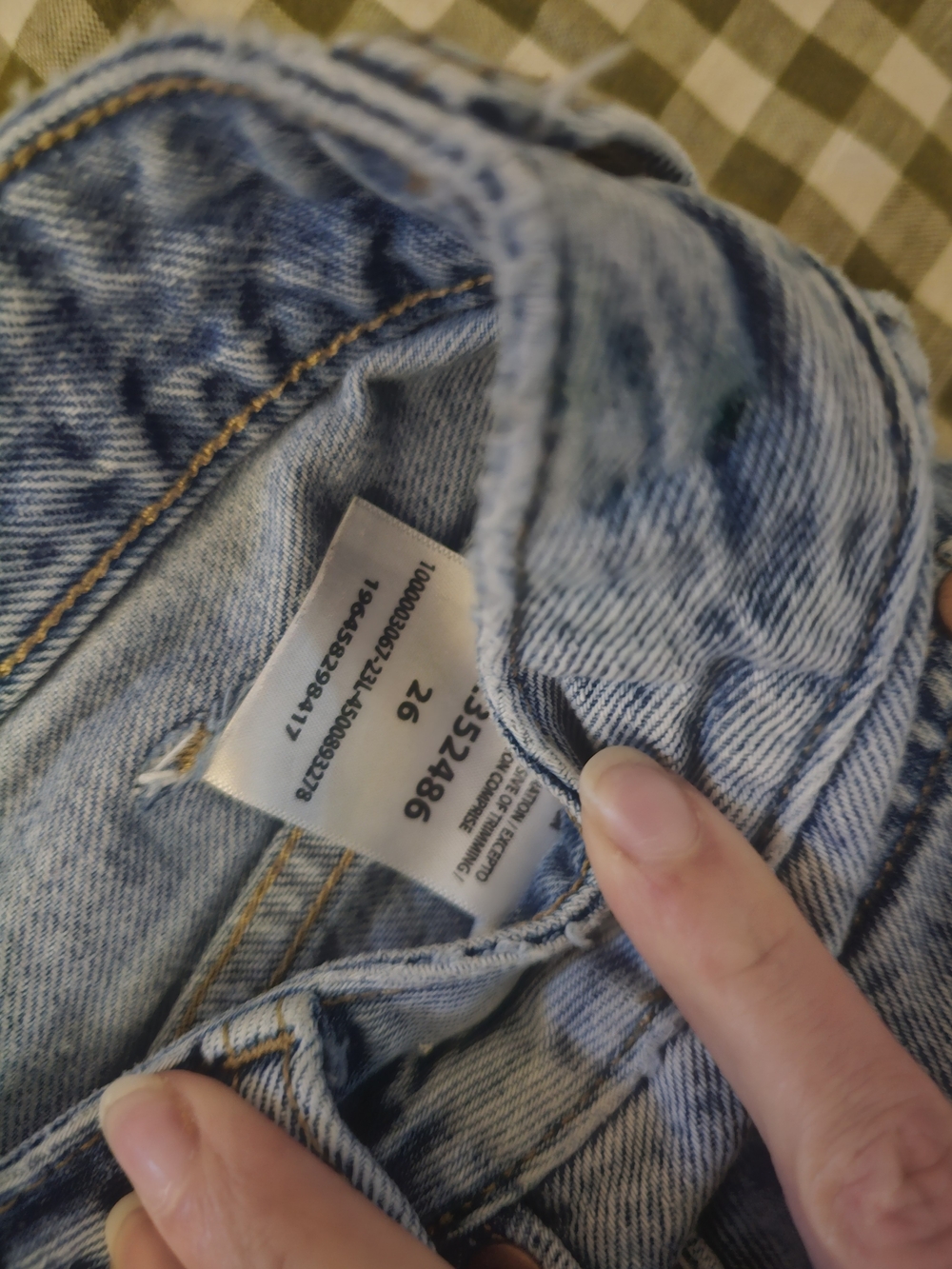 Wrangler Faded Light Blue Denim Shorts - Picture 2 of 3